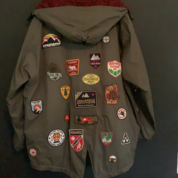 DSquared K-Way Reversible Patches and Plaid Jacket - Picture 4 of 5